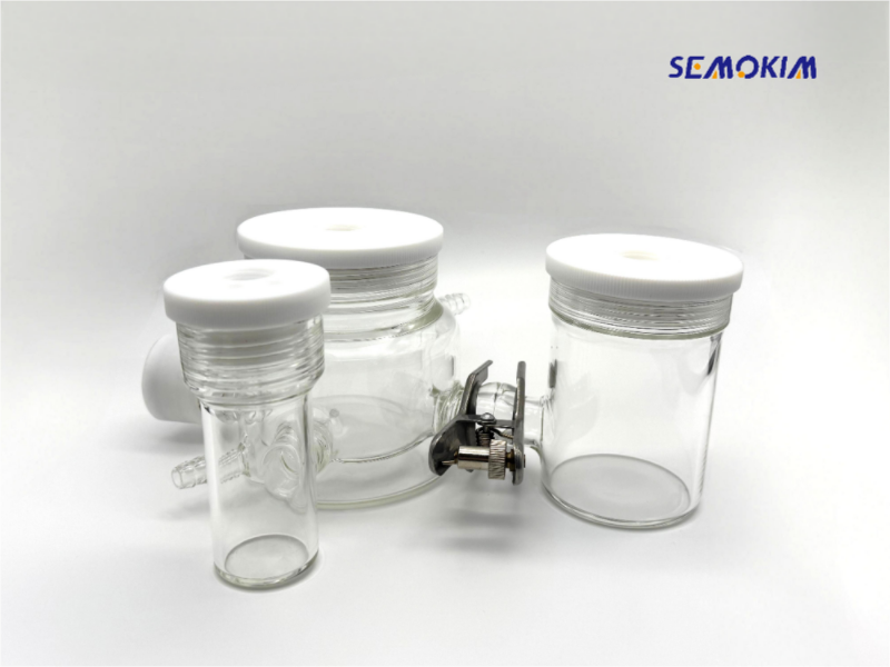 3-Port  sealed H-type Photoelectrochemical Cell